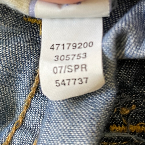 GAP Y2K Maternity size 8 Ankle Under Belly Denim Jeans with Button Accent - Picture 7 of 8